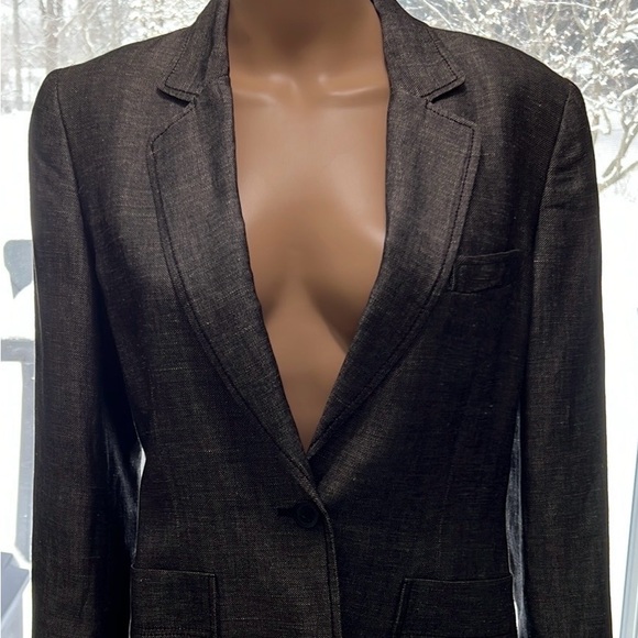 Calvin Klein Womens Lightweight Gray Jacket Button Front Pockets Like New Medium - Picture 3 of 12